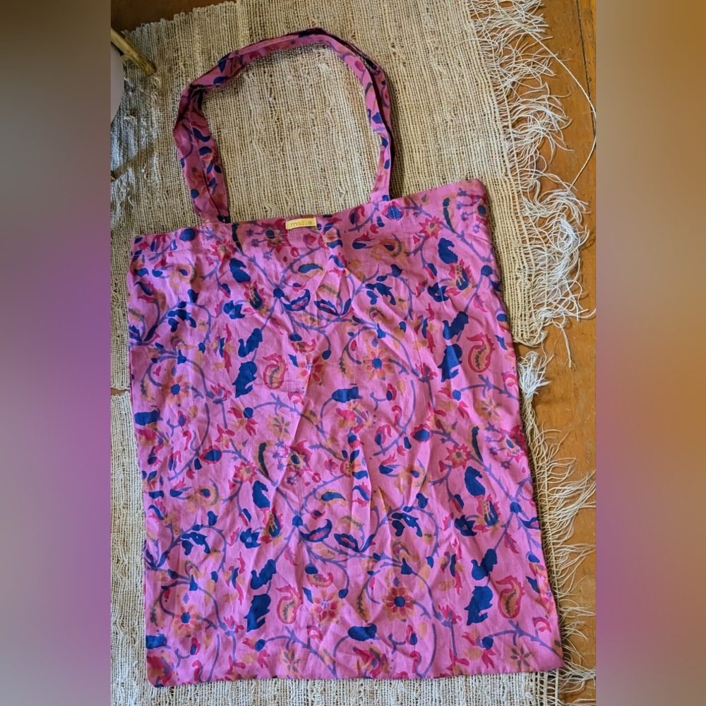 Matta • Botanical Tote Bag in Hot Pink NWOT